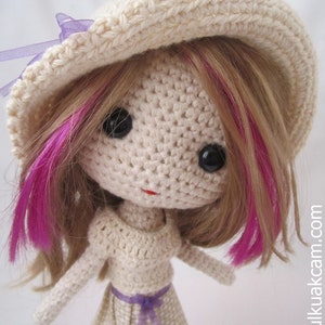 Deniz  Doll - Crocheted 11 inc Doll