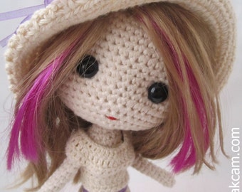 Deniz  Doll - Crocheted 11 inc Doll