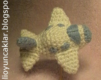 Patrón de avión amigurumi