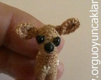 Amigurumi  1 inc  Miniature Fawn Pattern