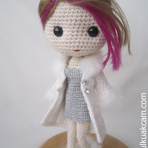 PDF Crochet Pattern for Deniz Doll Outfit - Winter Time