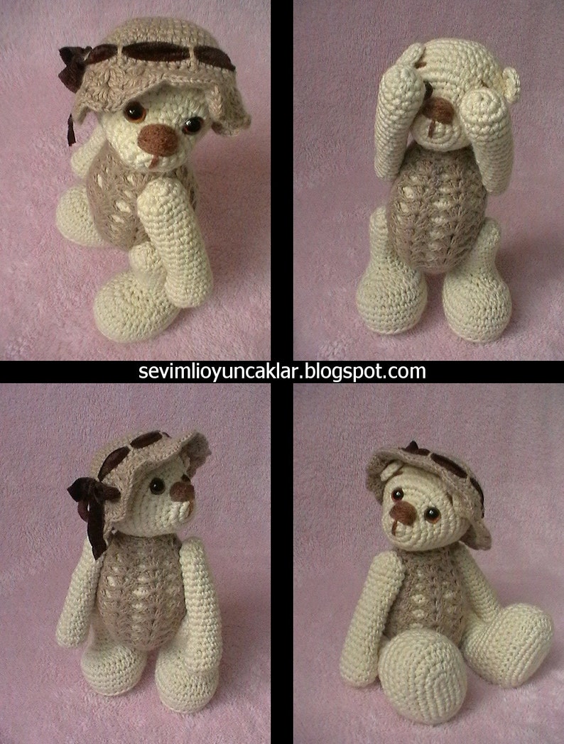 Amigurumi 5 ways jointed Teddy Bear Pattern image 5