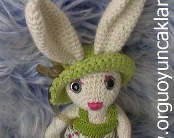 Patrón de conejito amigurumi de 19 pulgadas