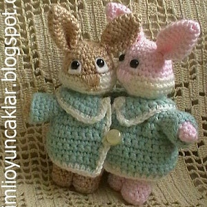 Crochet Valentine Bunnies image 2