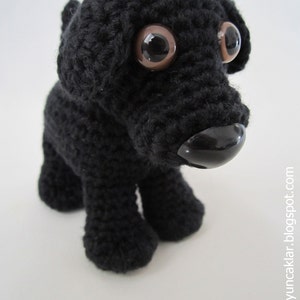 Crocheted Black Cotton Dog image 3