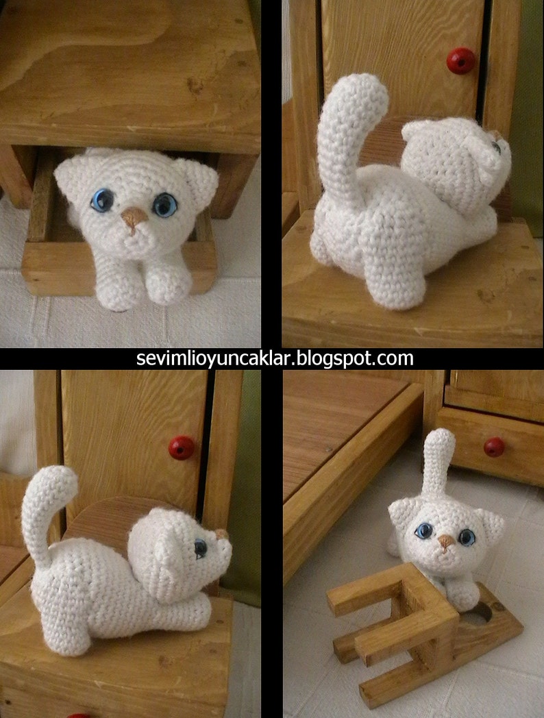 Amigurumi White Kitty Pattern image 5