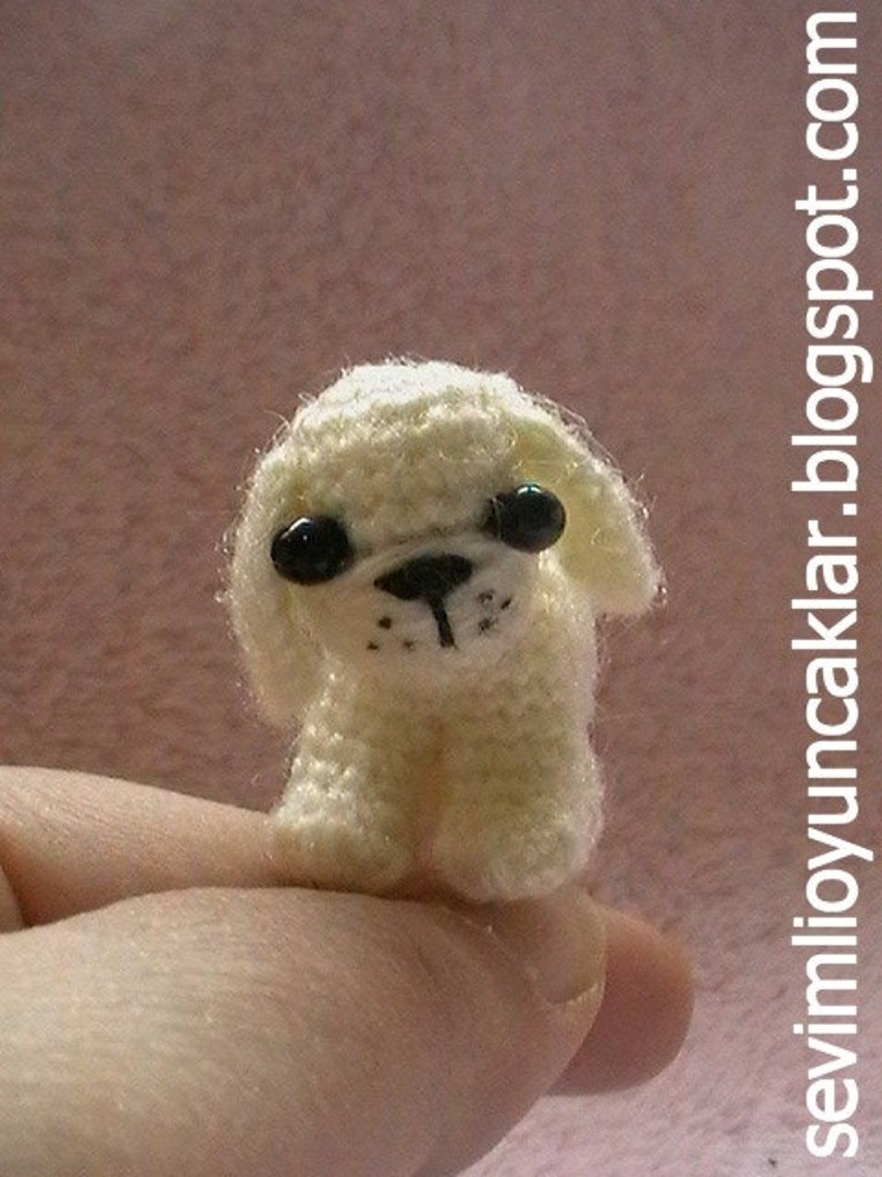 Crochet 1.2 inc Miniature Dog image 3