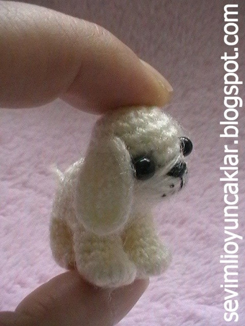 Crochet 1.2 inc Miniature Dog image 4