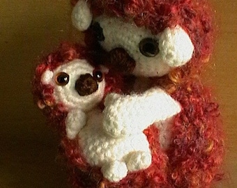 Amigurumi Mama und Baby Igel Muster