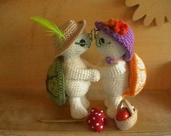 Patrón de tortuga amigurumi