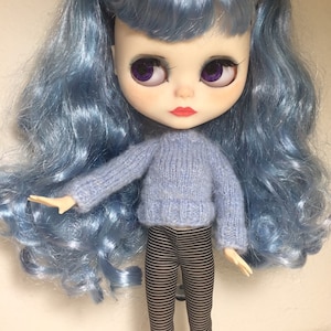 Knitted sweater for Blythe Doll