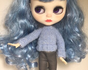 Knitted sweater for Blythe Doll