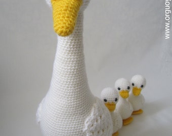 Amigurumi Mama und Baby Enten Muster