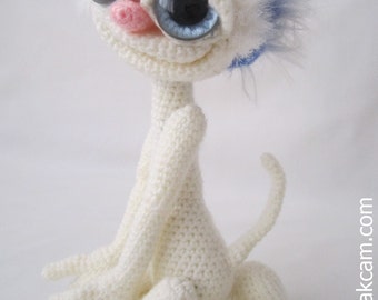 Amigurumi 5 ways jointed Miss Funny - OOAK Art Doll