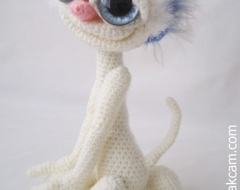 Amigurumi 5 Wege jointed Miss Funny - OOAK Art Doll