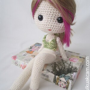 PDF Crochet Pattern for Deniz Doll Outfit