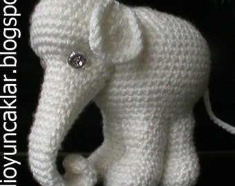 Patrón Amigurumi Elefante Blanco