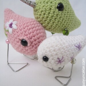 Crocheted Bird Family