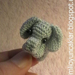 Amigurumi 0.8 inc Miniature Elephant Pattern image 2