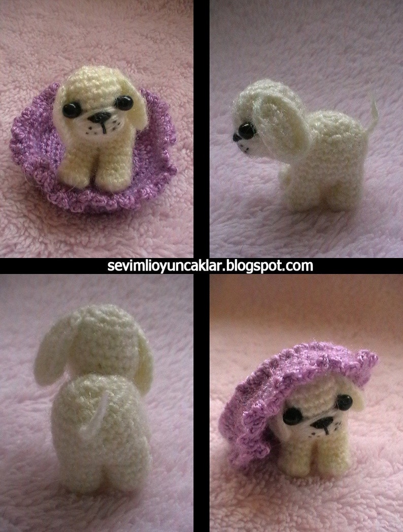 Crochet 1.2 inc Miniature Dog image 5