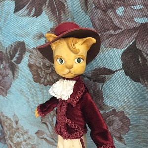Der Herr Herr der Katzen OOAK Art Doll Sammlerpuppe, Polymer Clay Figur Bild 6