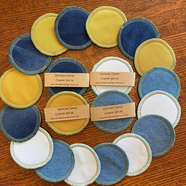 Upcycled Denim Coaster Set