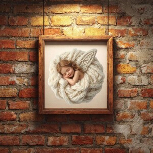 Bebé ángel durmiendo PNG