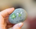 Guardian angel stone, palm stone, decorative stone, lucky stone, guardian angel, Elfilisa, stone, painted stone, gift idea