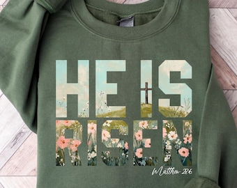 He Is Risen Shirt, Easter Shirt, Christian Shirt, Jesus Easter Shirt, Jesus Christ Easter, bunny shirt, Faith Shirt, He Is Not Here Shirt