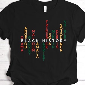 Black Leaders Shirt, Black History Month Shirt, Celebrate School Black History Sweater, Black Historical Icons Tee, Melanin Empowerment Tee