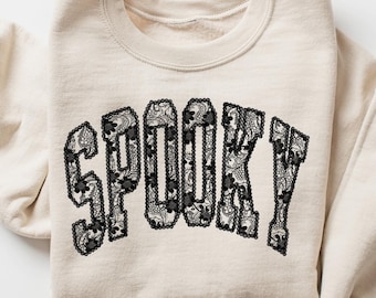 Stay Spooky Sweatshirt, Halloween Sweatshirt, Halloween Gift Hoodie, Womens Halloween Sweatshirt, Spooky Season Shirt, Ghost Halloween