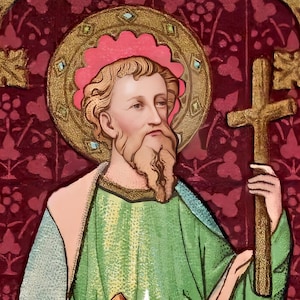 St Jude The Apostle Icon Print | Patron Saint of Desperate Cases & Lost Causes | Saint Jude Thaddaeus Icon | Catholic Artwork