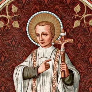 Saint Louis Marie de Montfort | Gorgeous Icon Print of Saint True Devotion to the Blessed Virgin Mary | Catholic Artwork