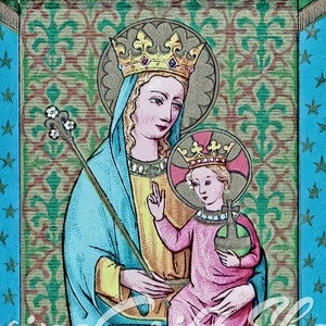 Ícone do Trono da Sabedoria da Santíssima Virgem Maria | Arte Católica | Tesouro Católico