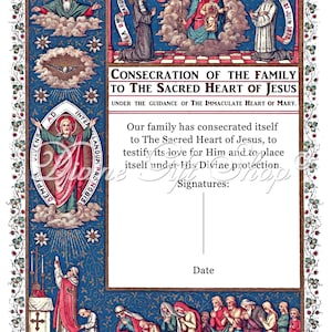 SPÉCIAL ! Consécration de la famille au Sacré-Cœur de Jésus | MAGNIFIQUE trésor catholique pour la famille | Oeuvre d'art catholique