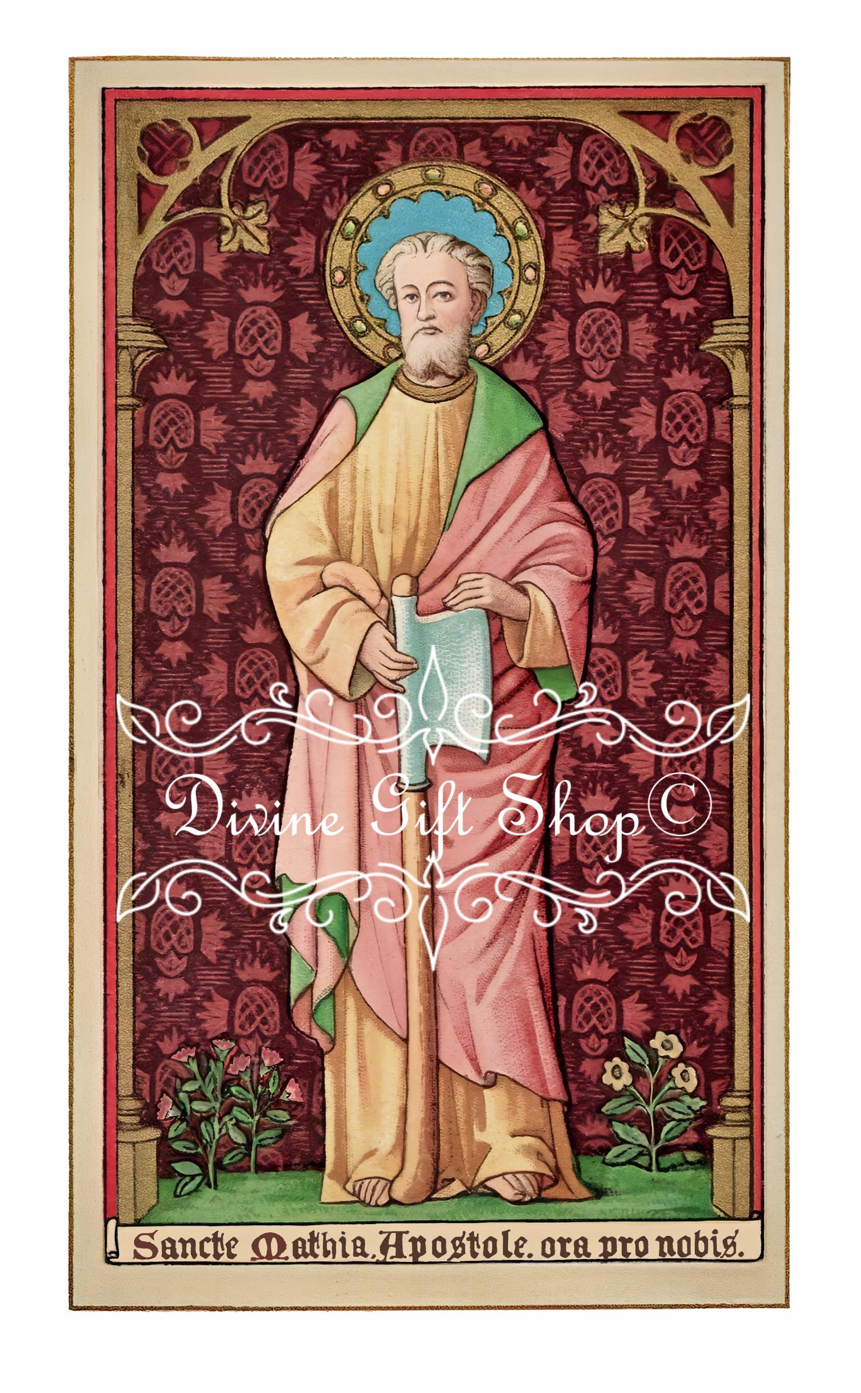 St. Matthias the Apostle Icon Print | Patron Saint of Hope ...