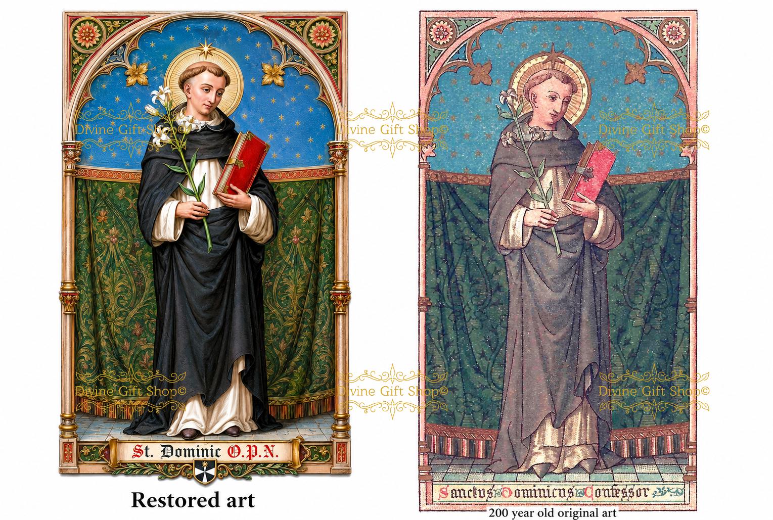 Saint Dominic Icon Print | Founder of Dominican Order | Patron of ...
