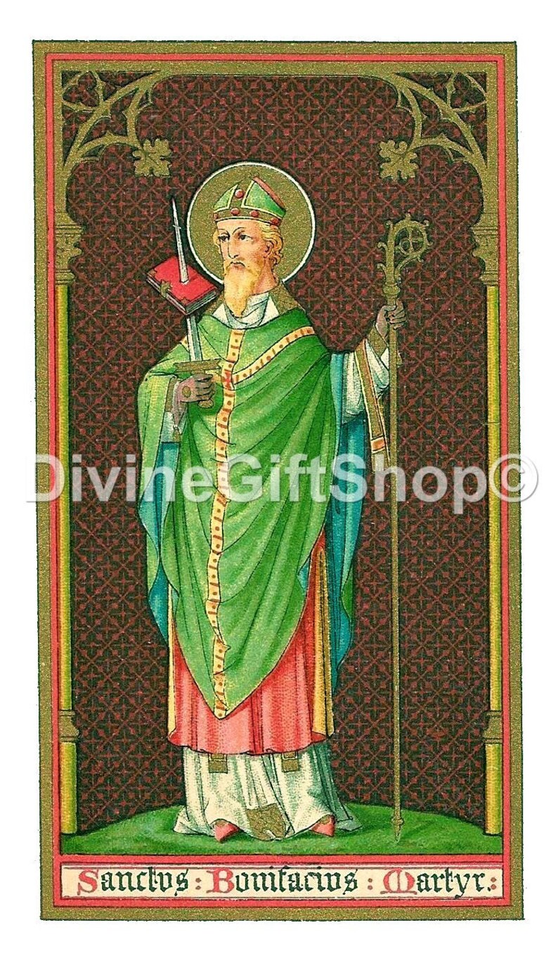 Icon St Boniface 5 X 7 Print. Beautiful image of Etsy