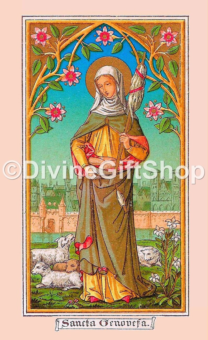 Icon Saint Genevieve. 5 X 7 Print. Etsy