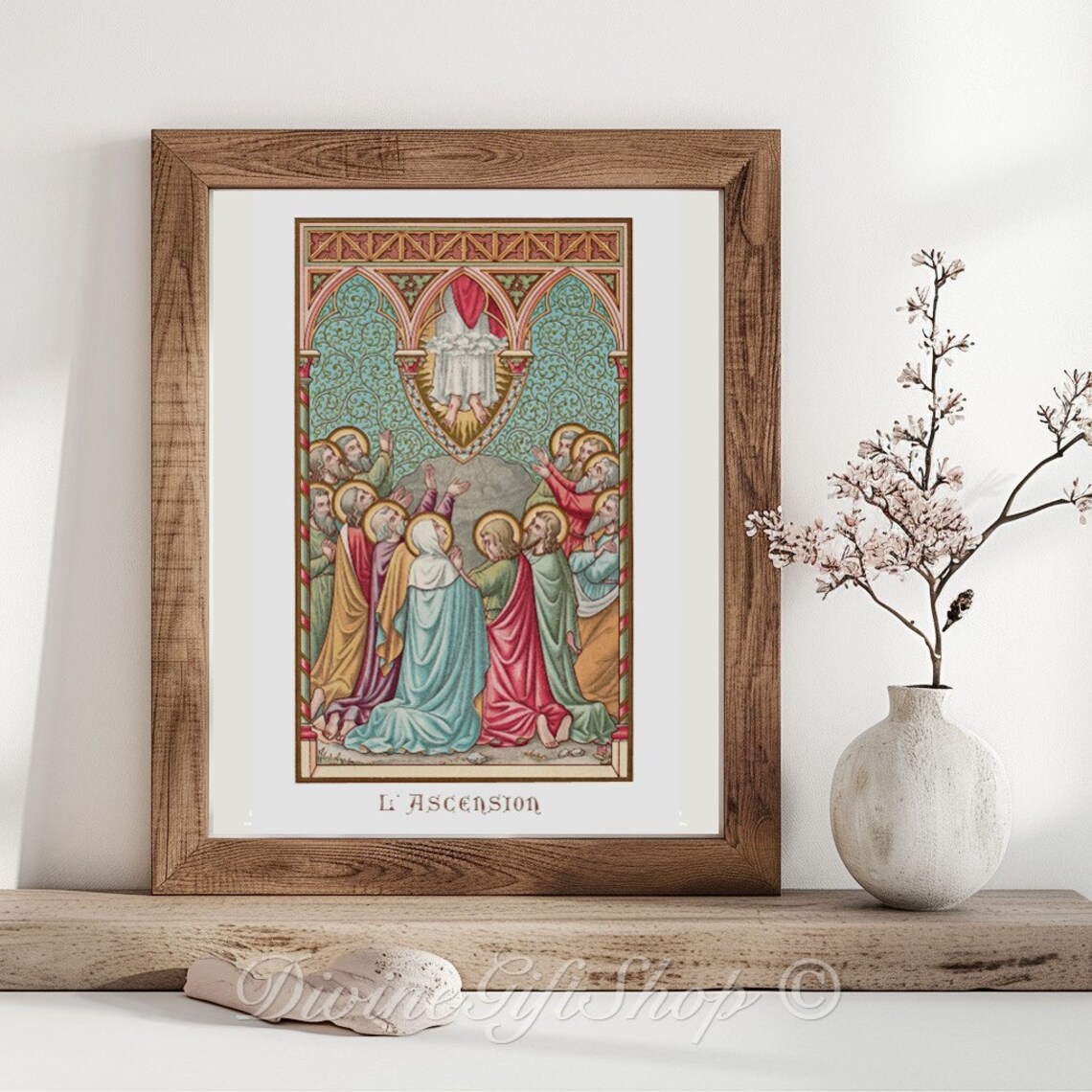 The Ascension of Jesus Icon Print | Catholic Art, Lent & Easter - Etsy