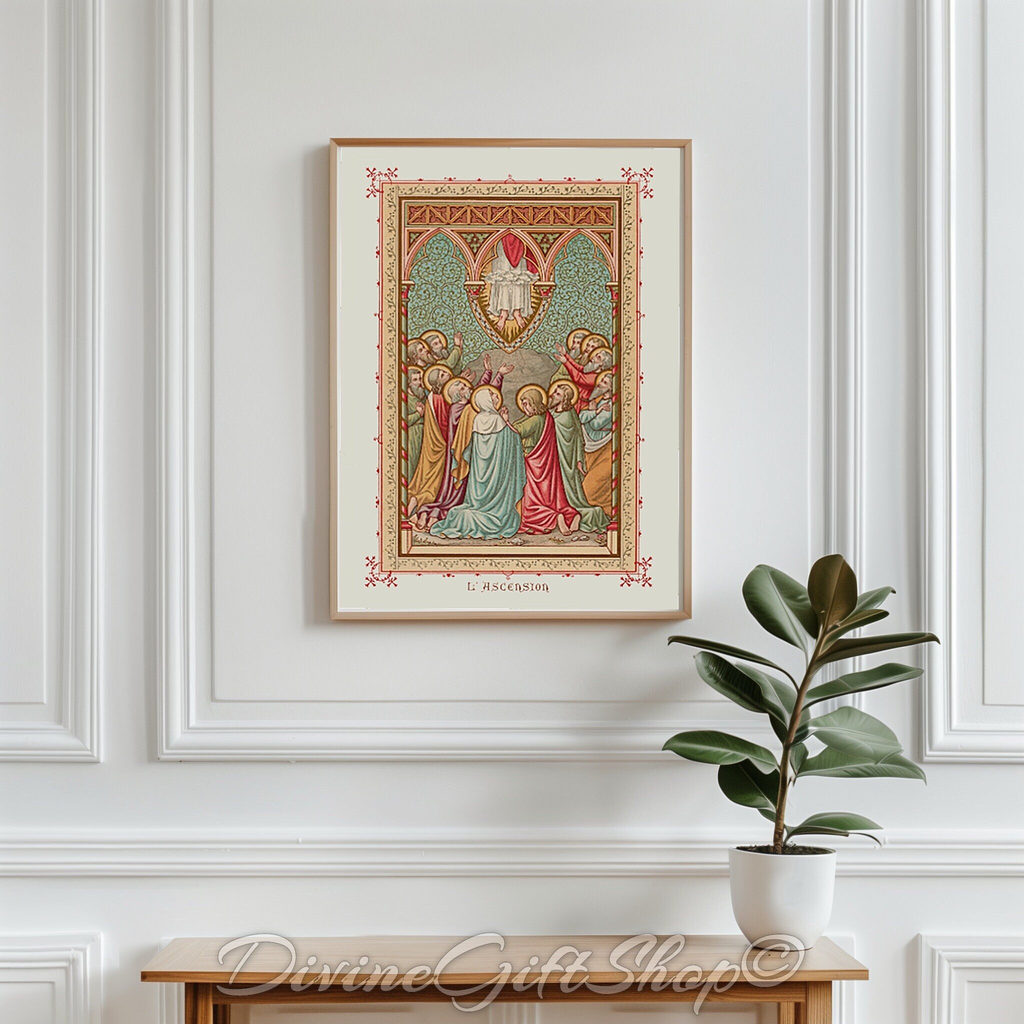The Ascension of Jesus Icon Print | Catholic Art, Lent & Easter - Etsy