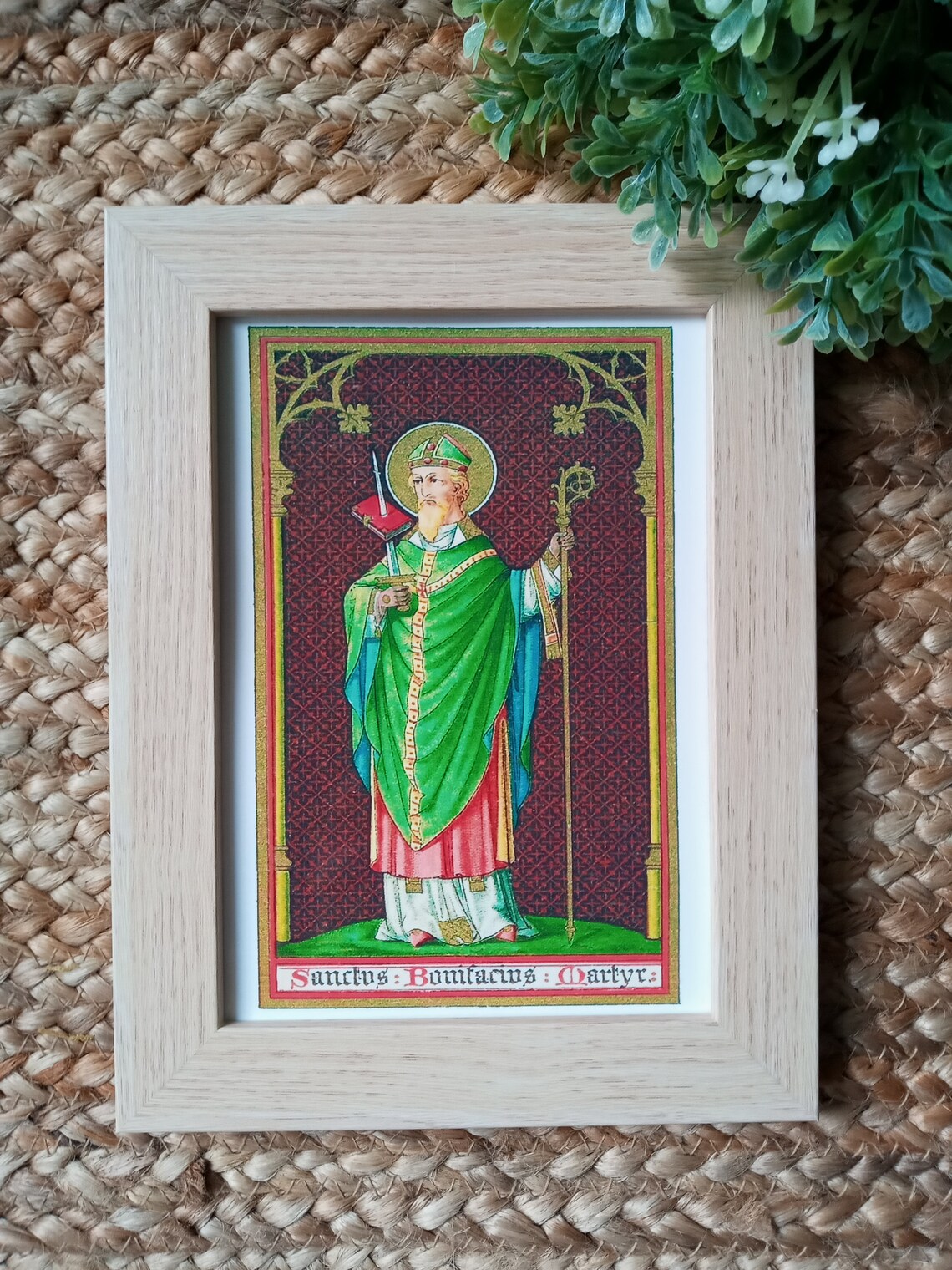 Saint Boniface Icon Print Patron Saint of Germany Brewers & Etsy