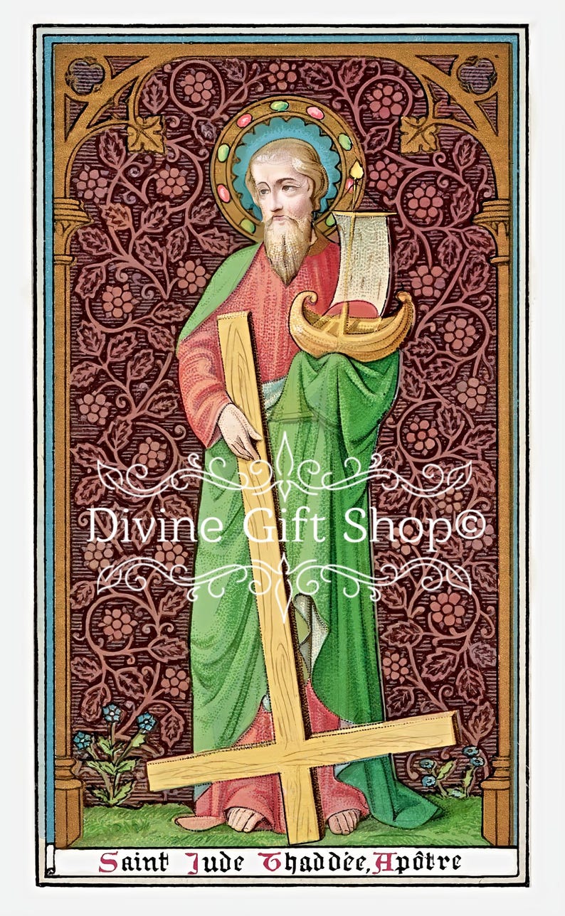 St. Jude Thaddaeus the Apostle Icon Print | Patron Saint of Lost Causes ...