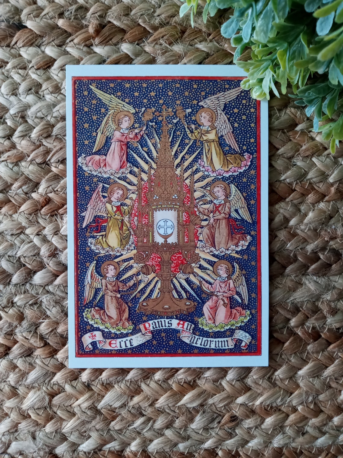 Behold the Bread of Angels Icon Print the Blessed Sacrament Etsy