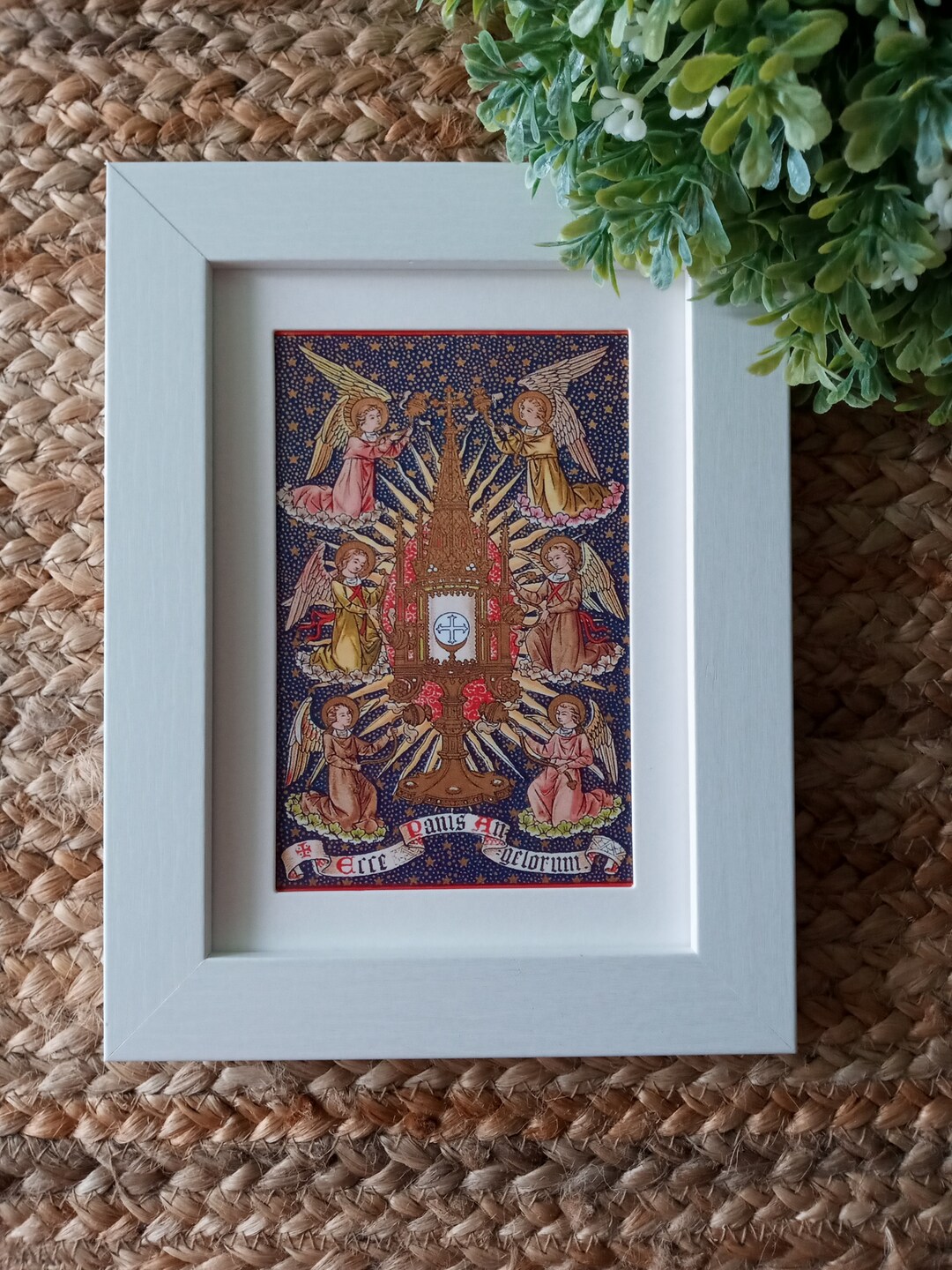 Behold the Bread of Angels Icon Print the Blessed Sacrament Art