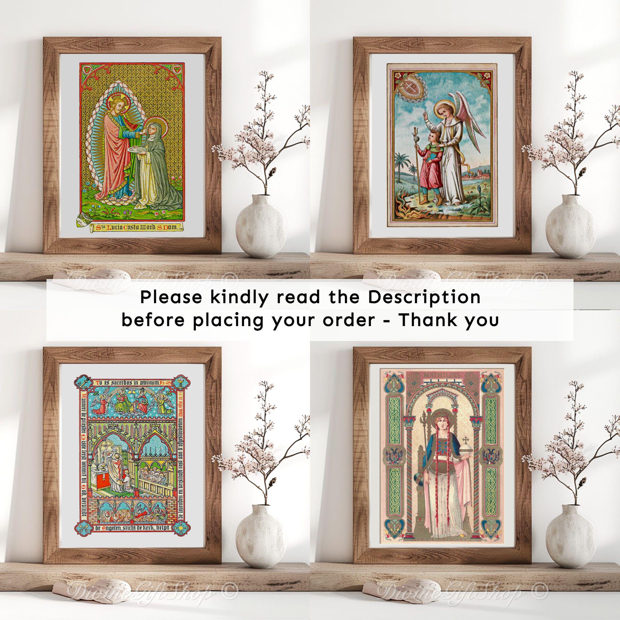 Sint Mathilda Icon St. Queen Mathilda Icon Print | Patron Saint of Parents of Large ...