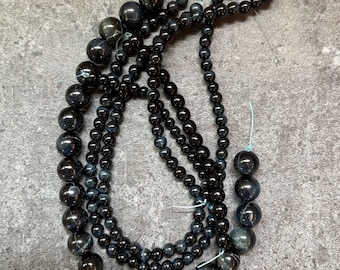 Blue Tiger Eye Beads | matched set • round • five sizes • jewelry making supplies [B005]