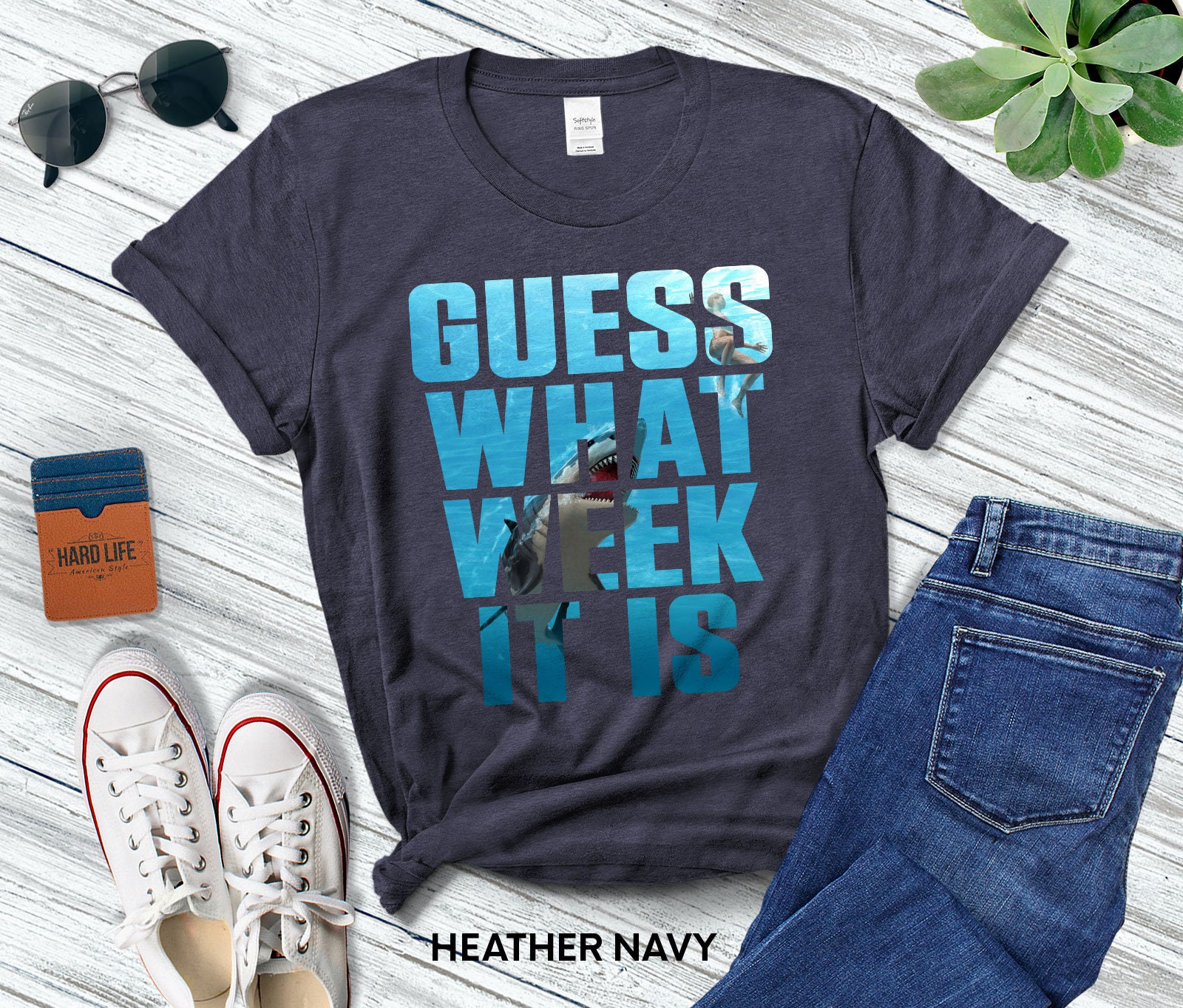 Guess What Week It is Shark T-shirt for Men or Women Funny - Etsy