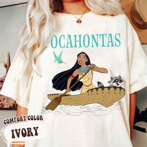 Disney Pocahontas Princess T-Shirt, Meeko And Flit Tee, Retro Pocahontas Shirt, Disney Princess Tee, Disneyland Girl Trip Tee, Gift For Her