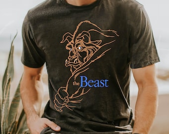 Vintage The Beast T-shirt, Beauty And The Beast Shirt, Disney Movie Tee, Disney World 2024 Trip, Family Matching Tee, Gift For Boy And Girl